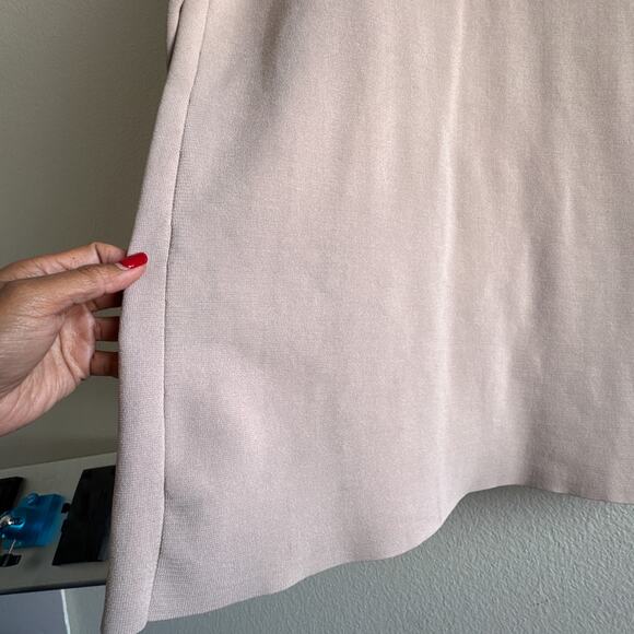 COS Long Structured Knit Jacket Beige Open Front Coatigan - Picture 10 of 12